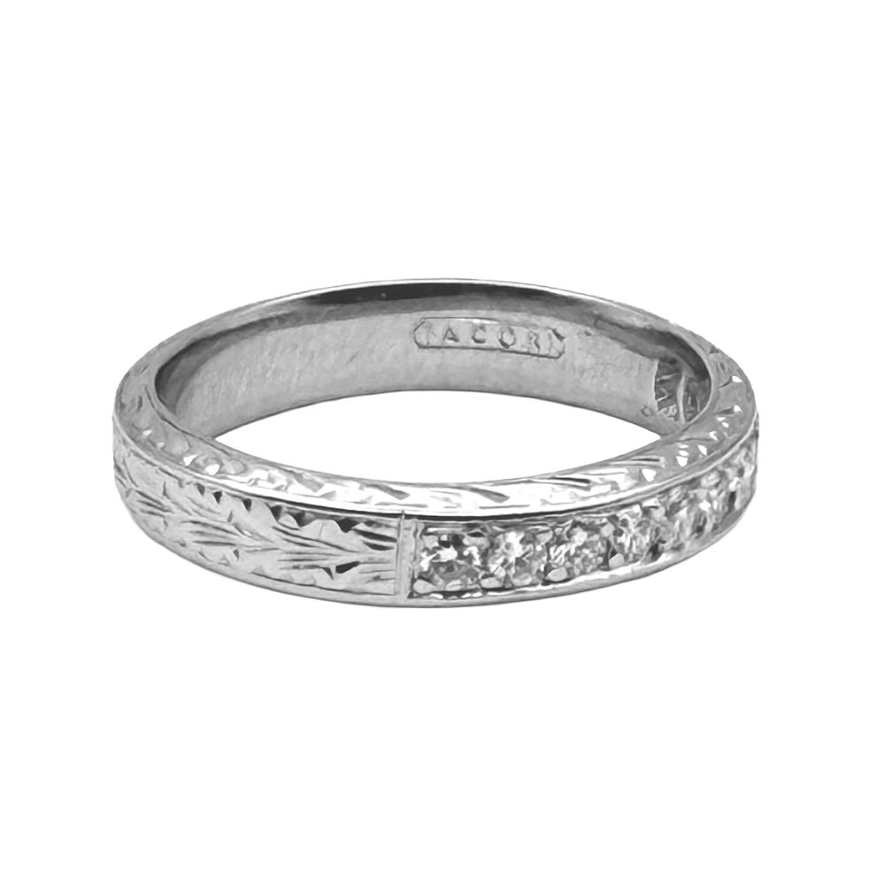 Tacori Diamond Platinum Band Ring