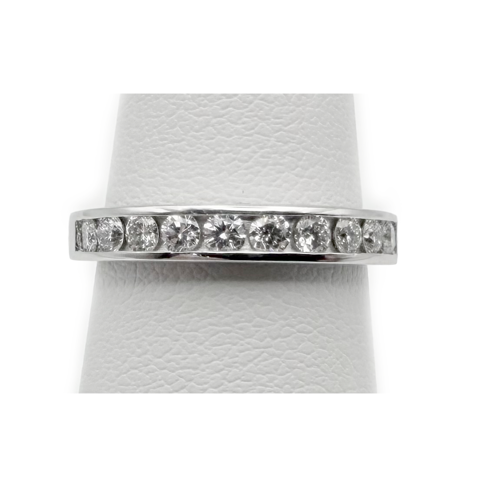 Diamond Platinum Band Ring