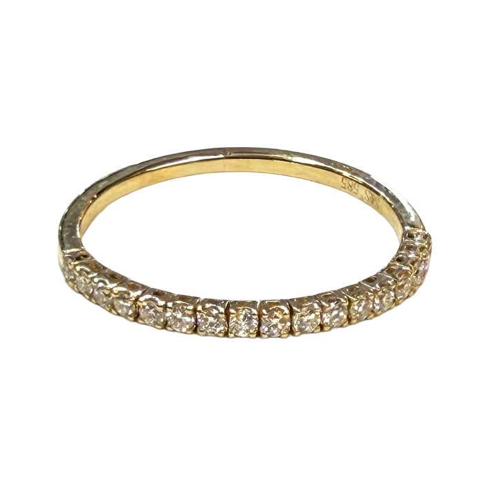 Diamond 14K Yellow Gold Flex Band