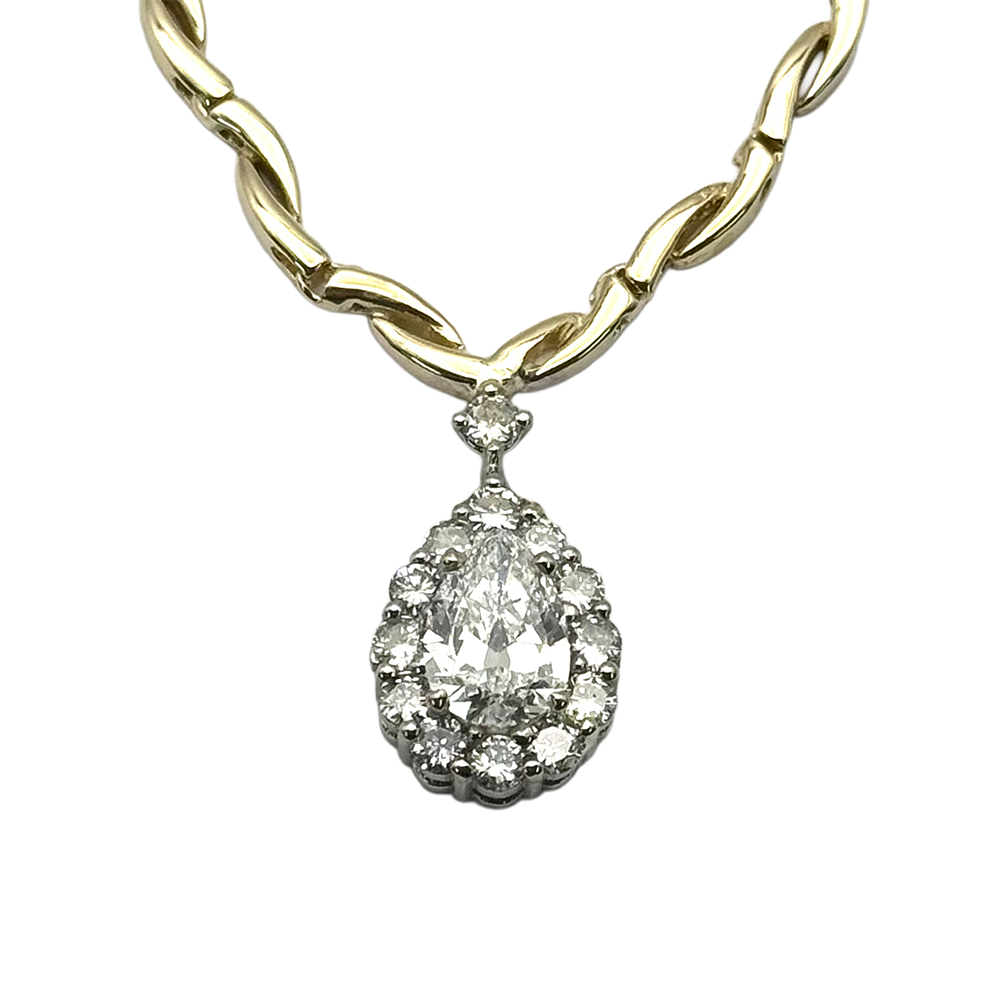 Diamond 14K Yellow Gold Necklace