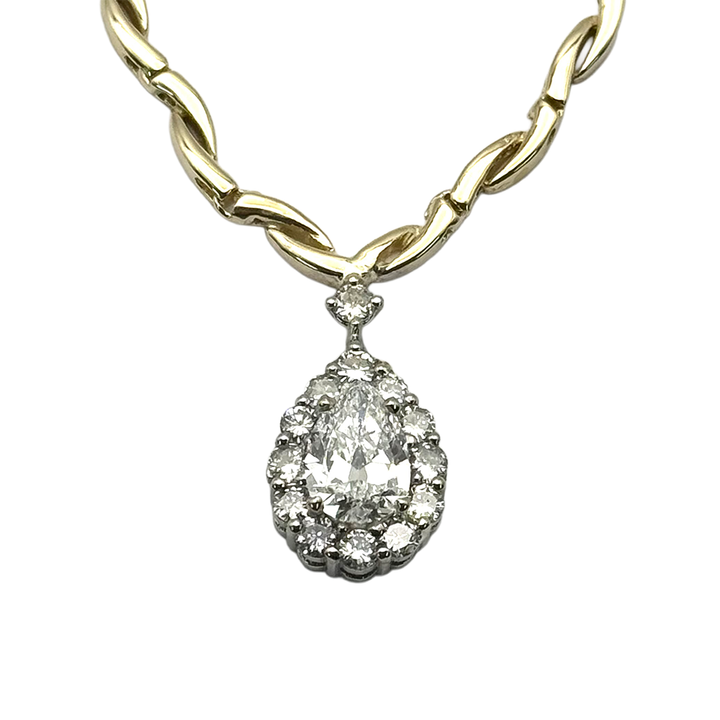 Diamond 14K Yellow Gold Necklace