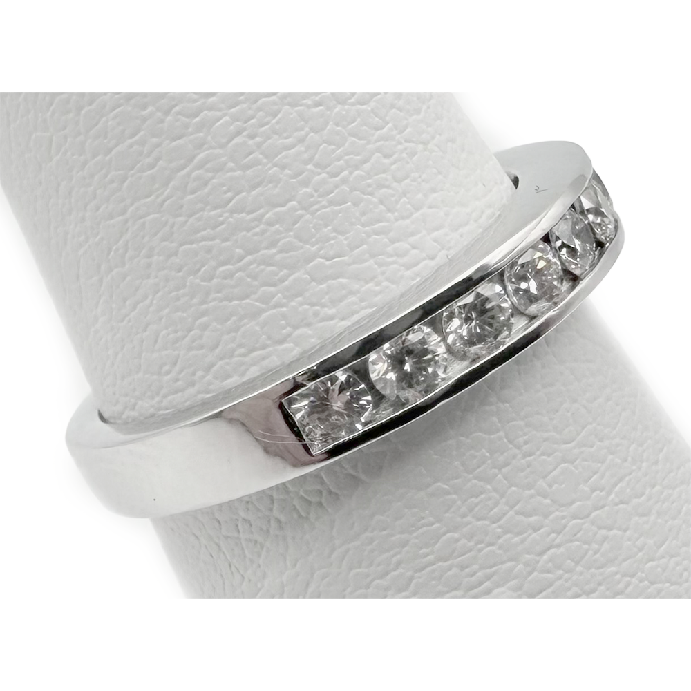Diamond Platinum Band Ring