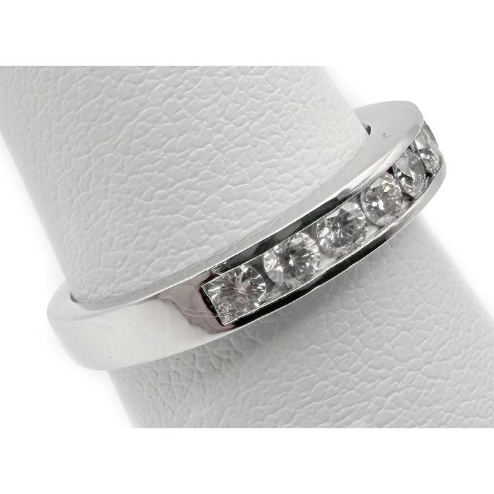 Diamond Platinum Band Ring