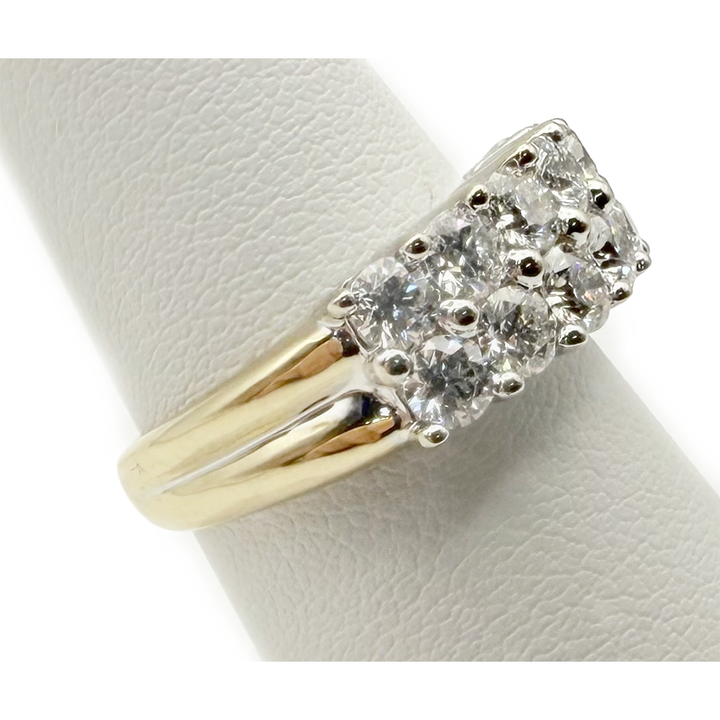 Diamond 14K WG & YG Band Ring