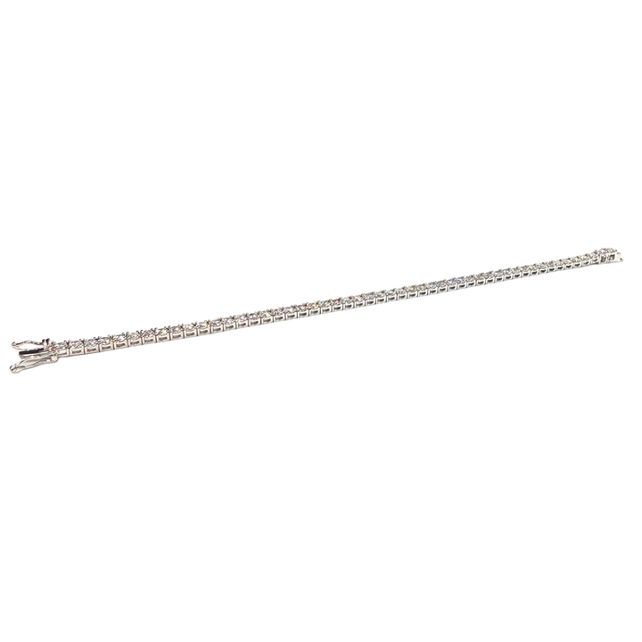 Diamond 14K WG Tennis Bracelet 6.50 Carats
