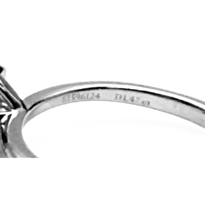 1.47 Carat H VS2 Tiffany True Diamond Platinum Solitaire Ring