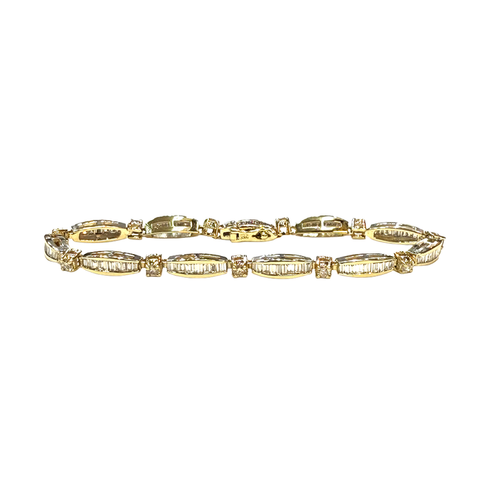 Diamond 14K Yellow Gold Bracelet