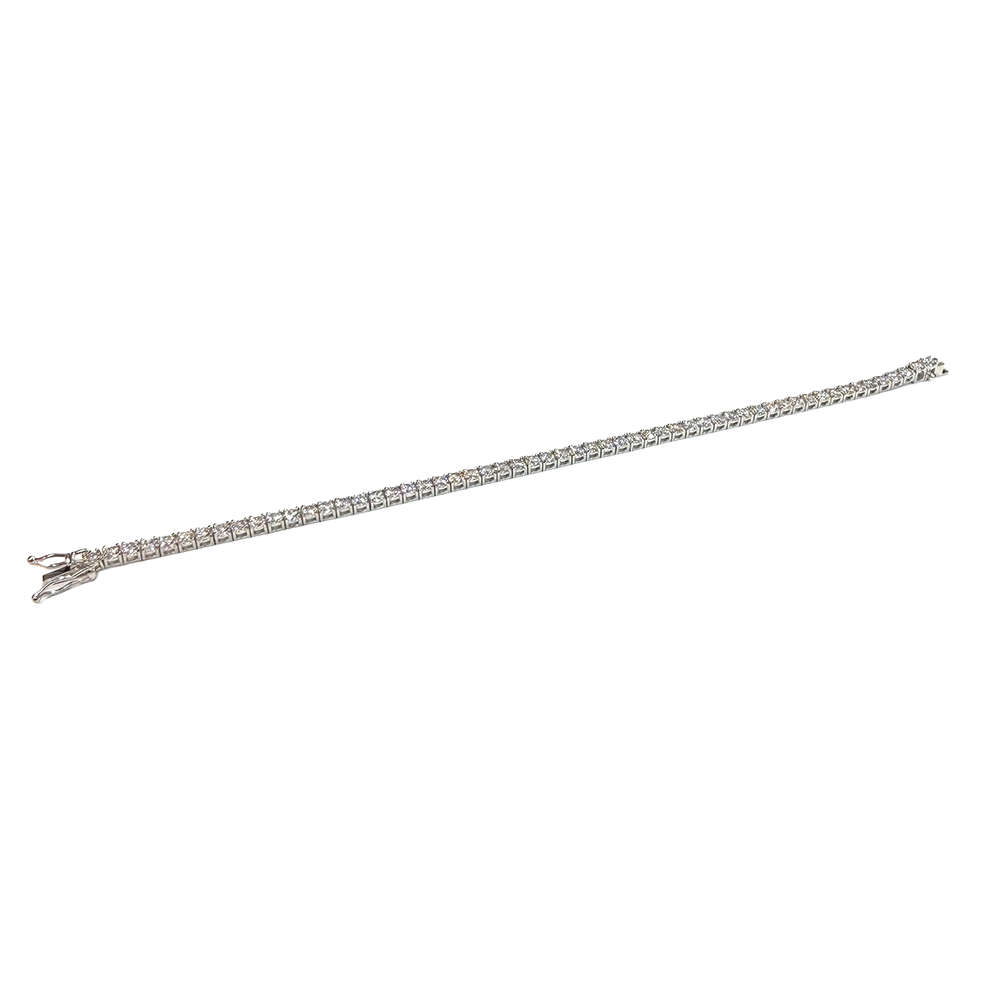 Diamond 14K WG Tennis Bracelet 6.20 Carats