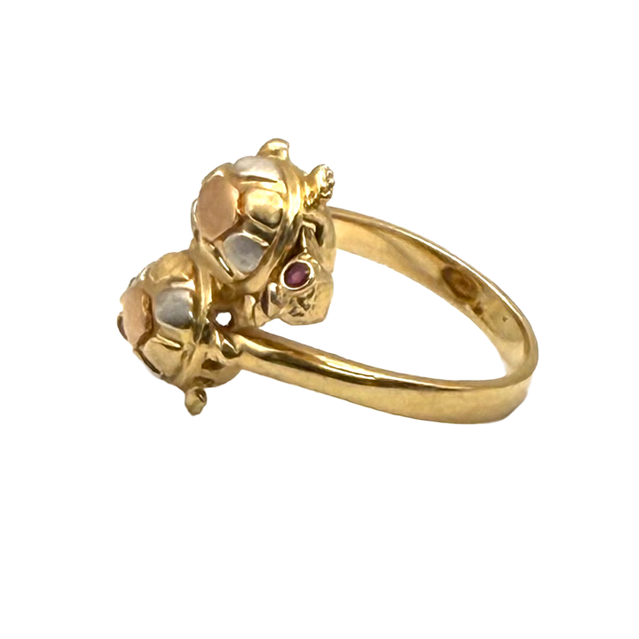 Turtle Design 14K YG Ring