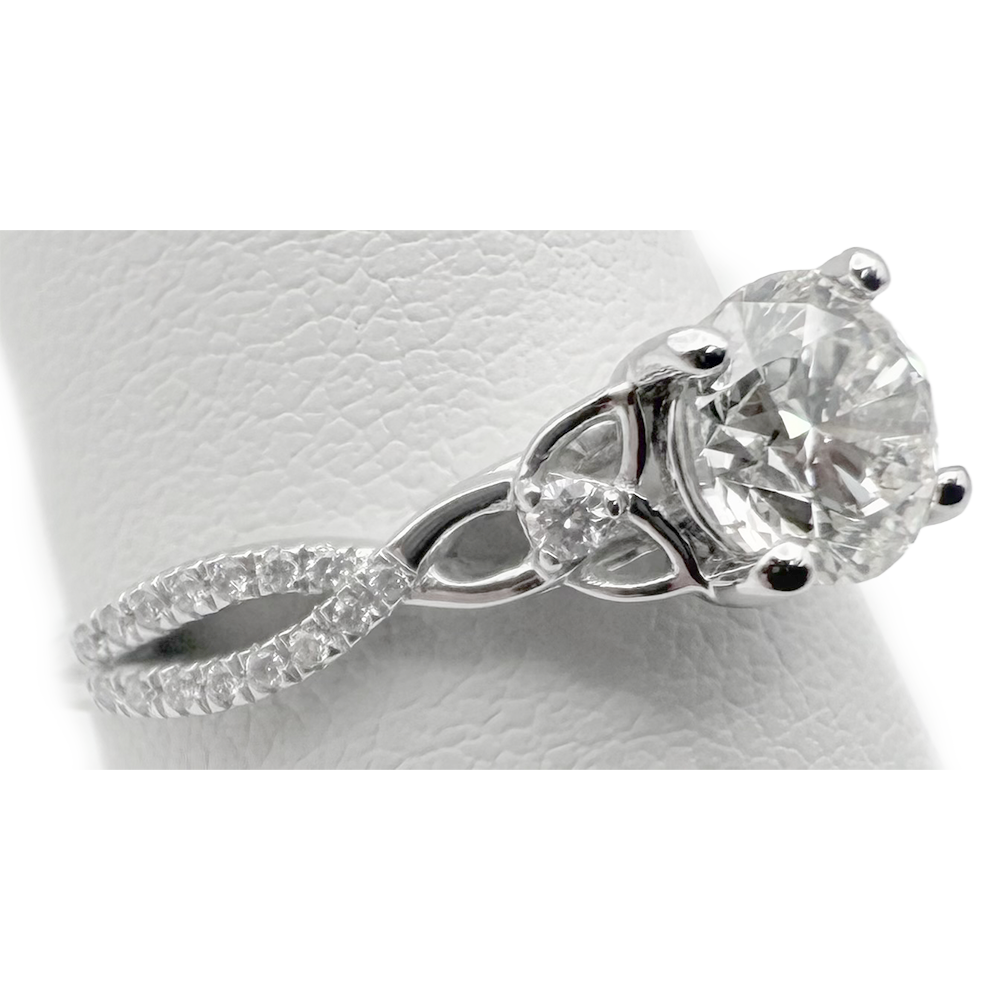 Diamond Platinum Engagement-Wedding Ring