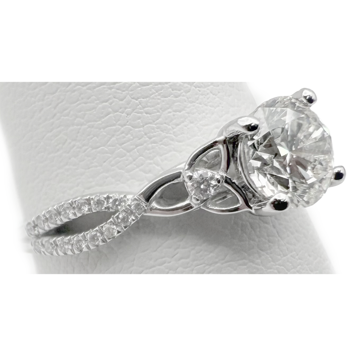 Diamond Platinum Engagement-Wedding Ring