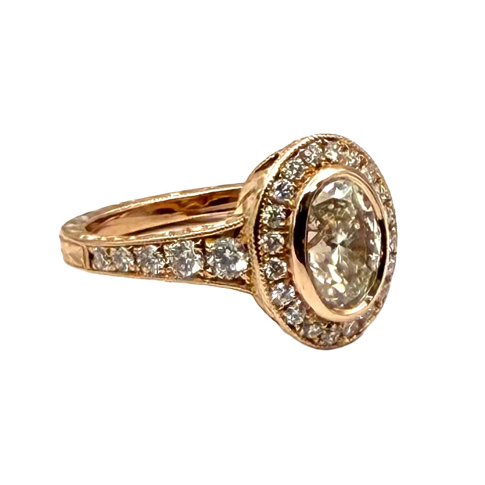 Diamond 14K Rose Gold Ring