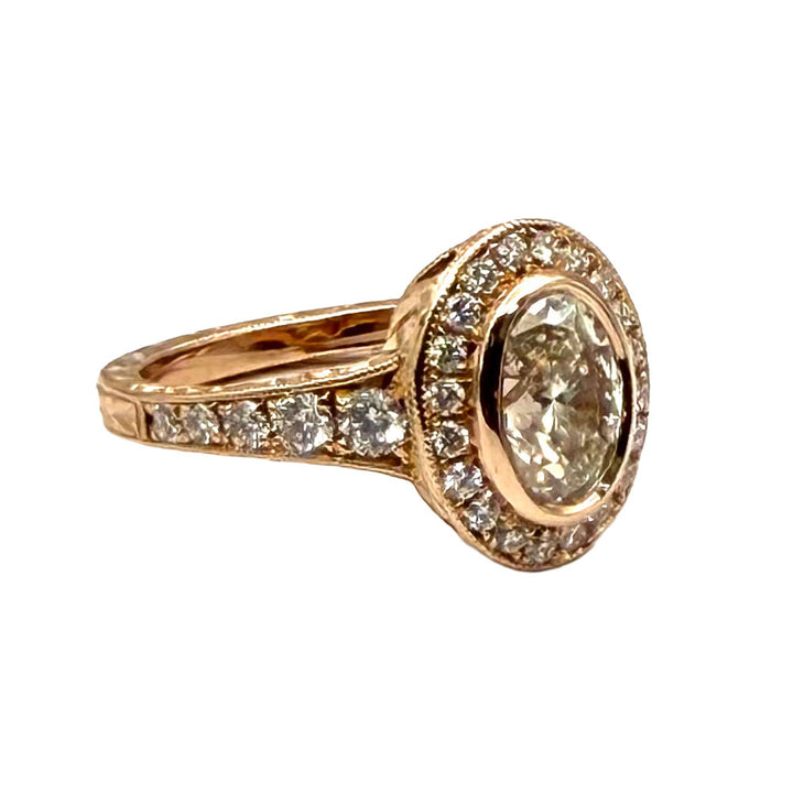 Diamond 14K Rose Gold Ring
