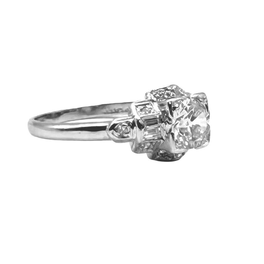 Art Deco Diamond Platinum Ring