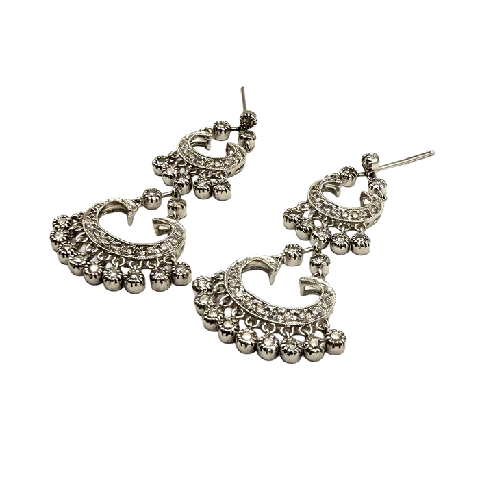 Diamond 14K WG Chandelier Drop Earrings