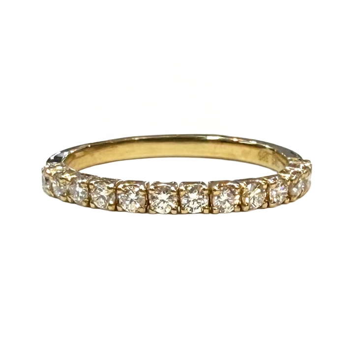 Diamond 14K Yellow Gold Flex Band