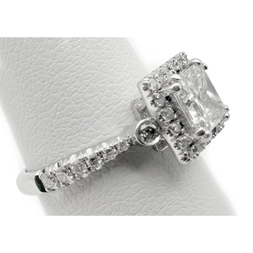 Diamond 14K White Gold Engagement/Wedding Ring