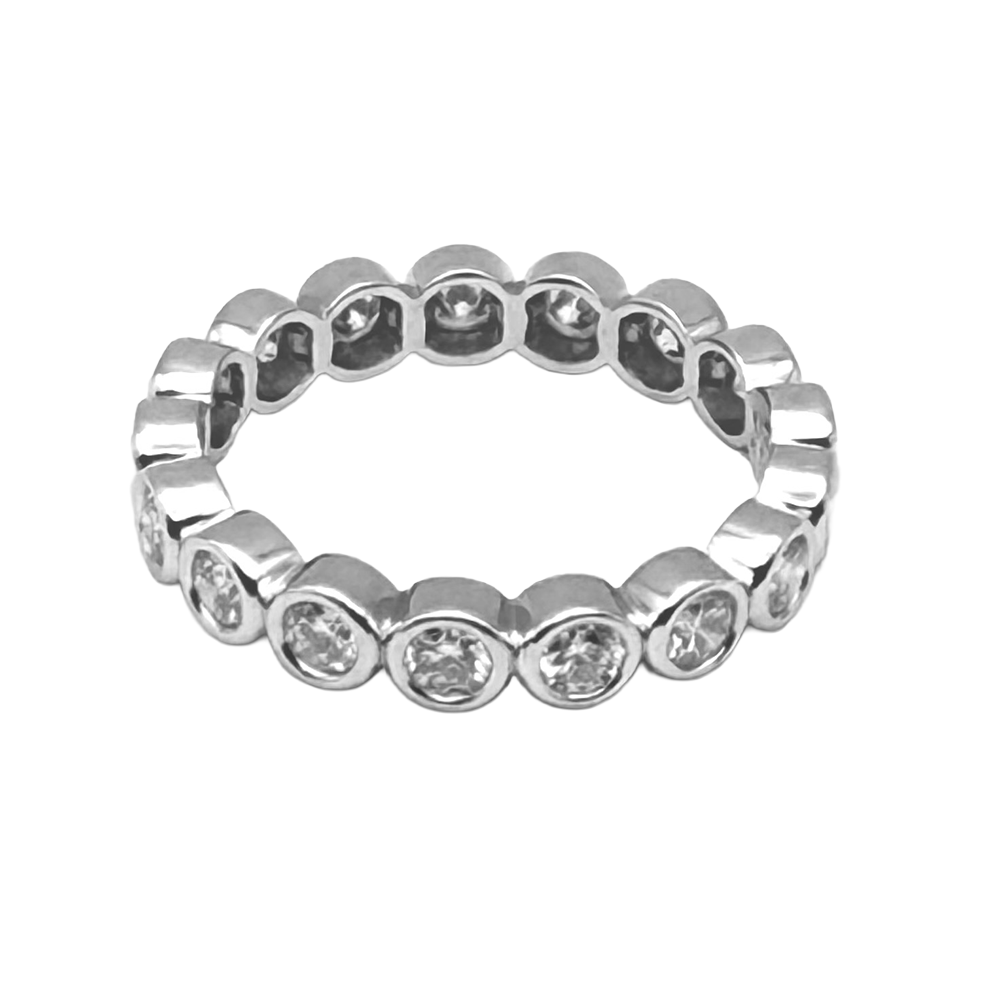 Diamond 14K White Gold Eternity Band