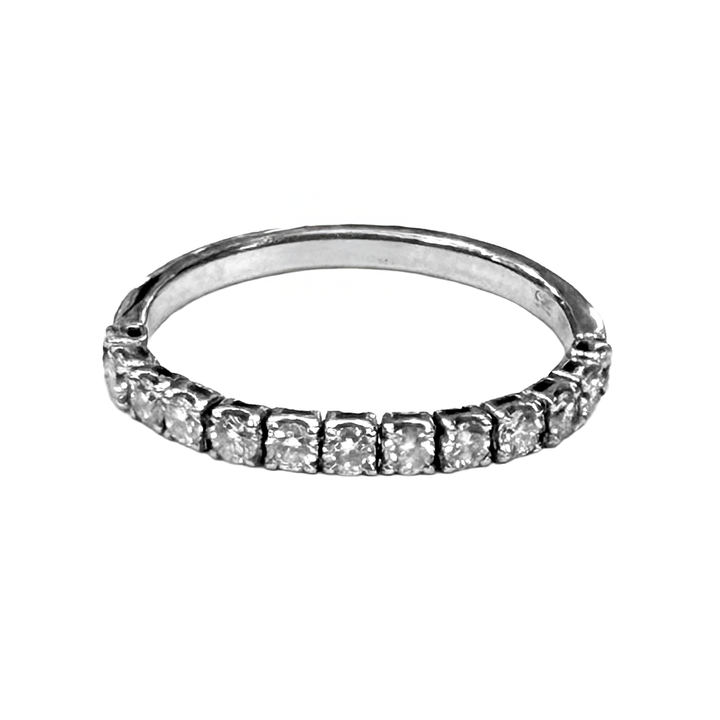 Diamond 14K White Gold Flex Band