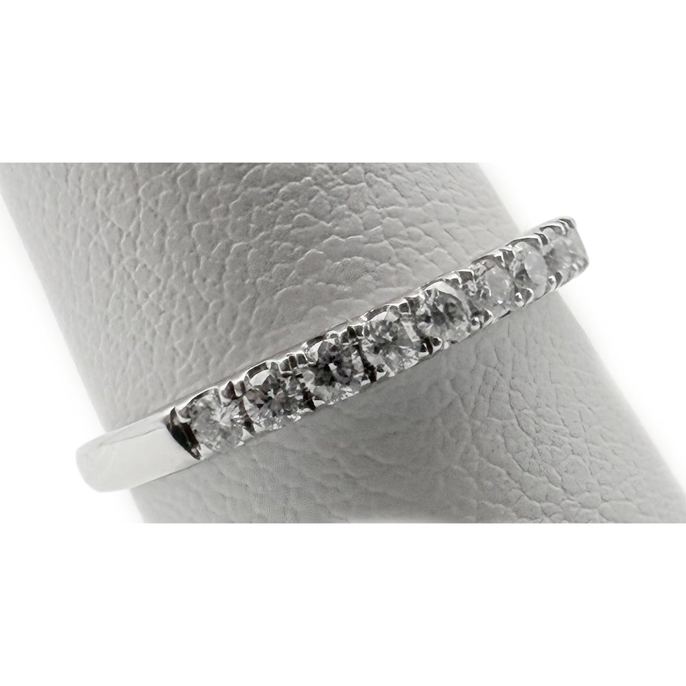 Diamond 14K WG Band Ring