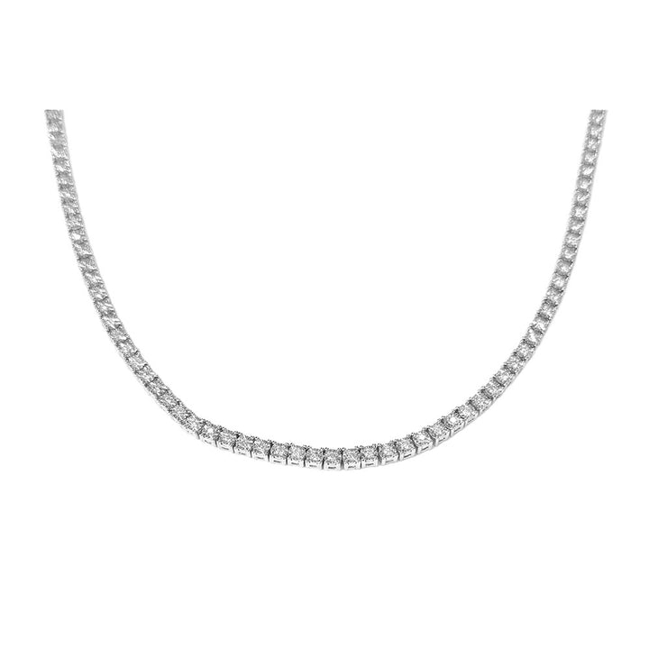 Diamond 10K White Gold Tennis Necklace
