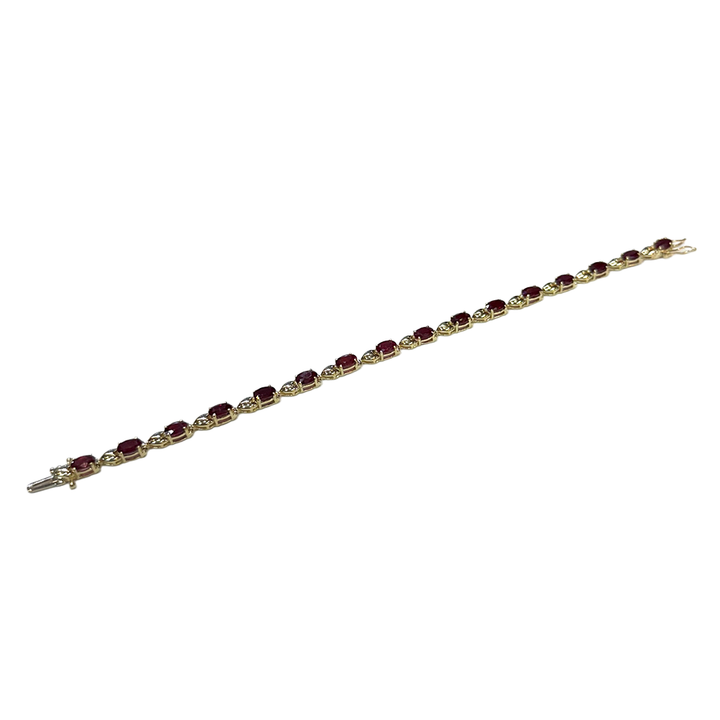 Ruby 14K Yellow Gold Bracelet