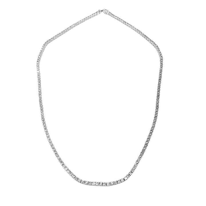 Diamond 14K White Gold Tennis Necklace