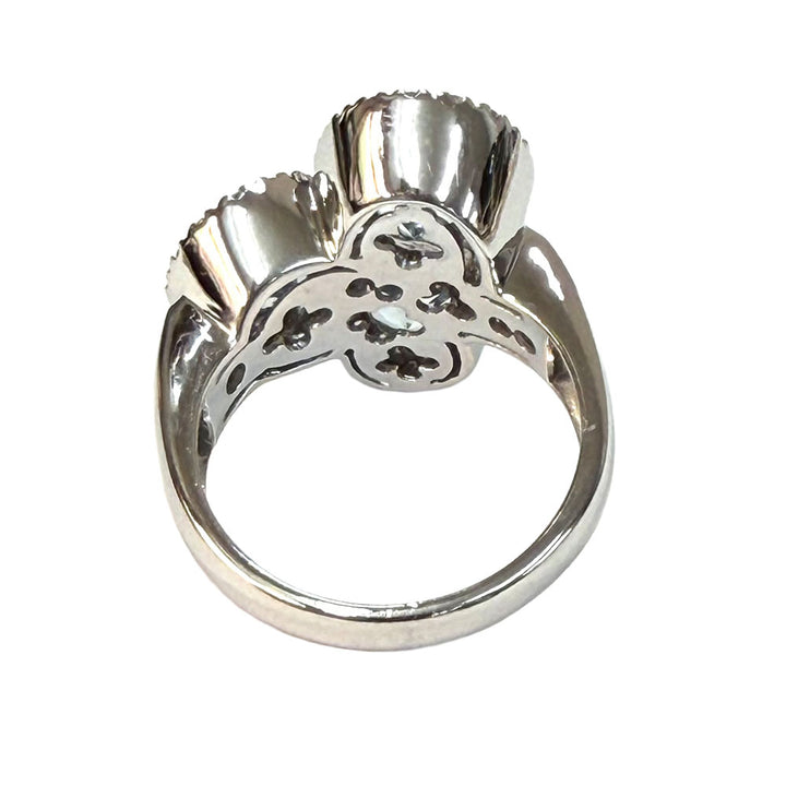 Aquamarine Diamond 14K WG Ring