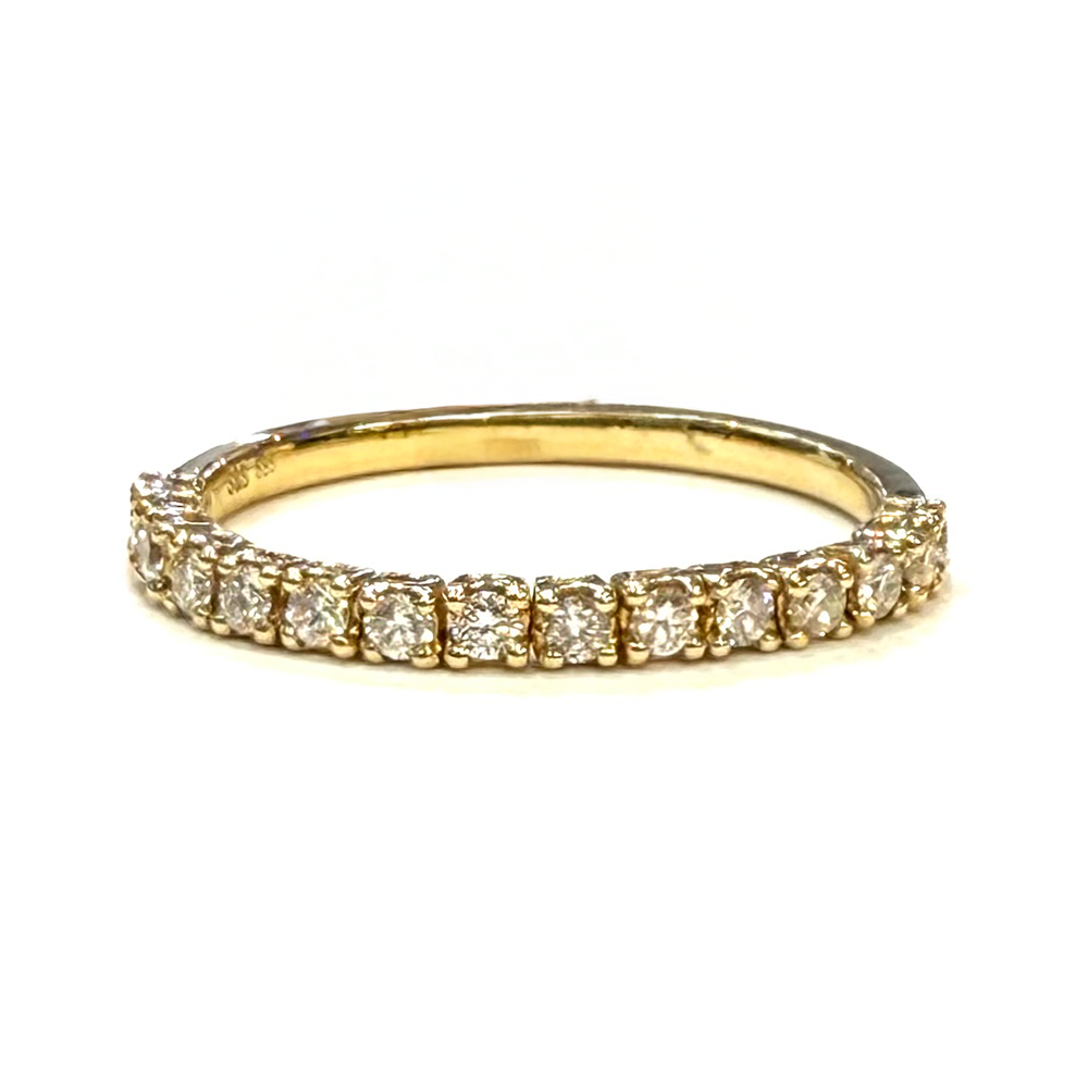 Diamond 14K Yellow Gold Flex Band