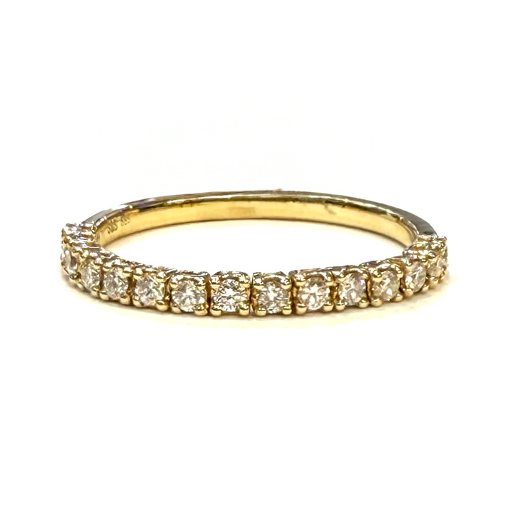 Diamond 14K Yellow Gold Flex Band