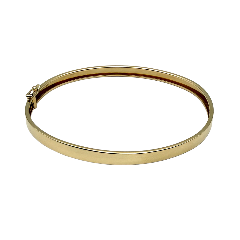14 Karat Yellow Gold Bangle Bracelet