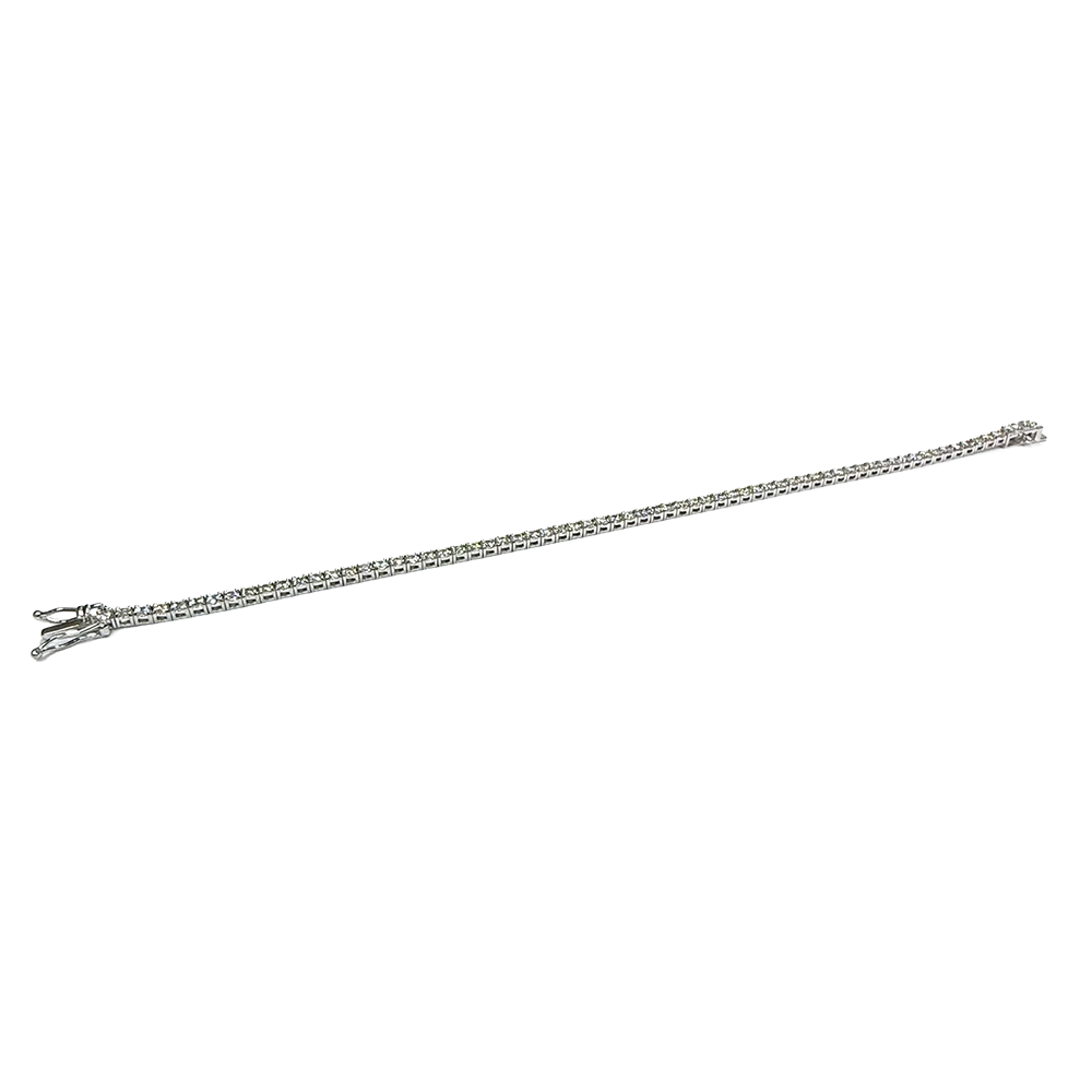 Diamond 14K WG Tennis Bracelet 3.05 Carats