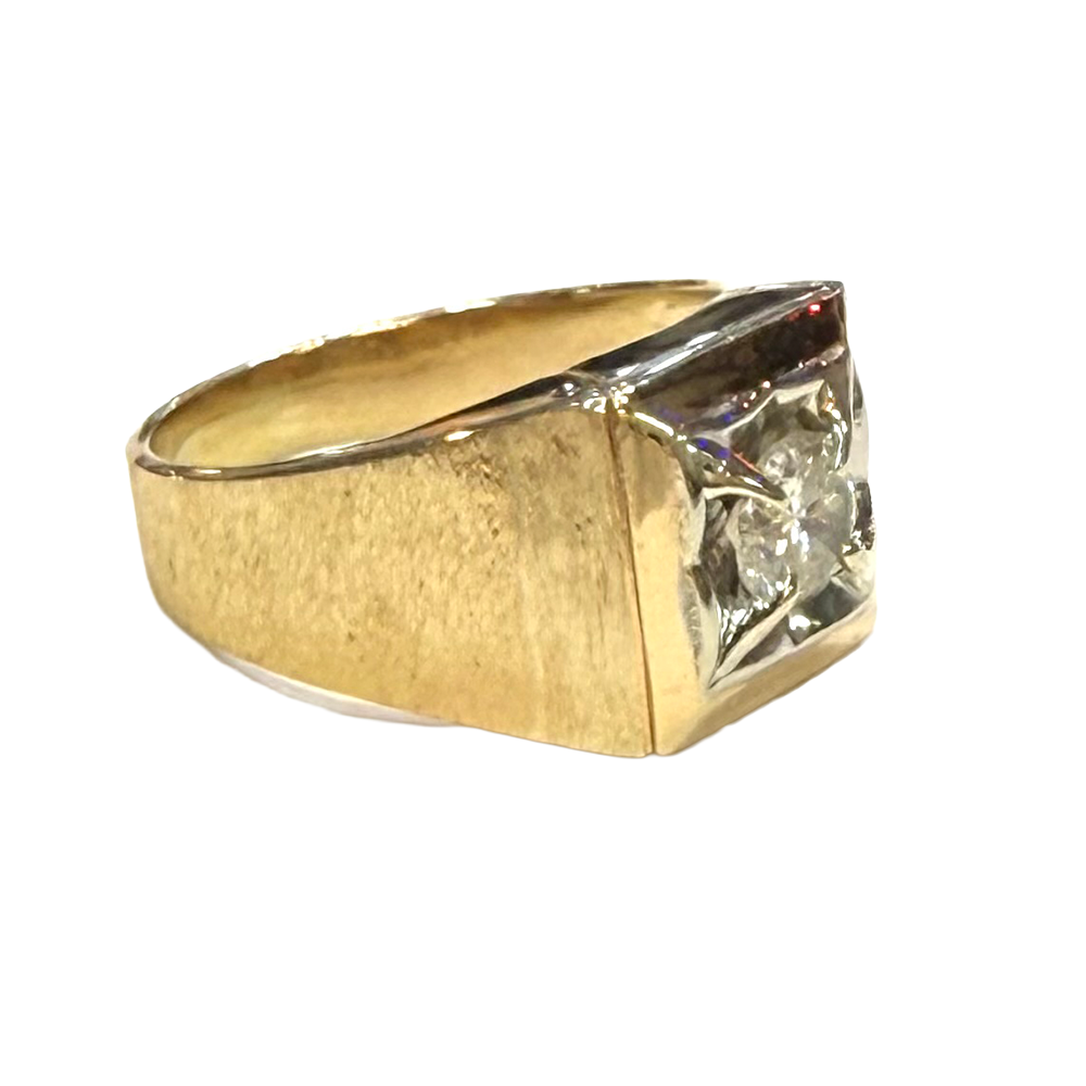 Diamond 14K Yellow Gold Vintage Ring