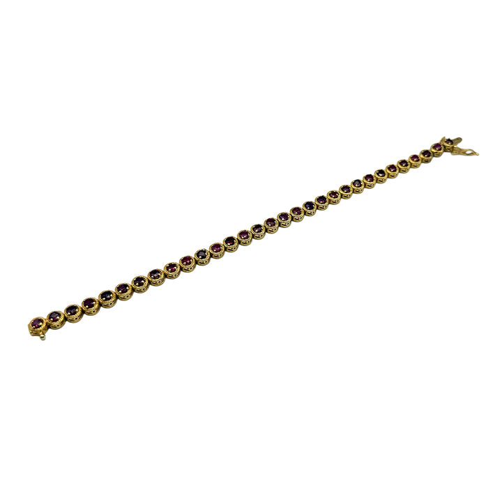 Ruby 14K Yellow Gold Bracelet