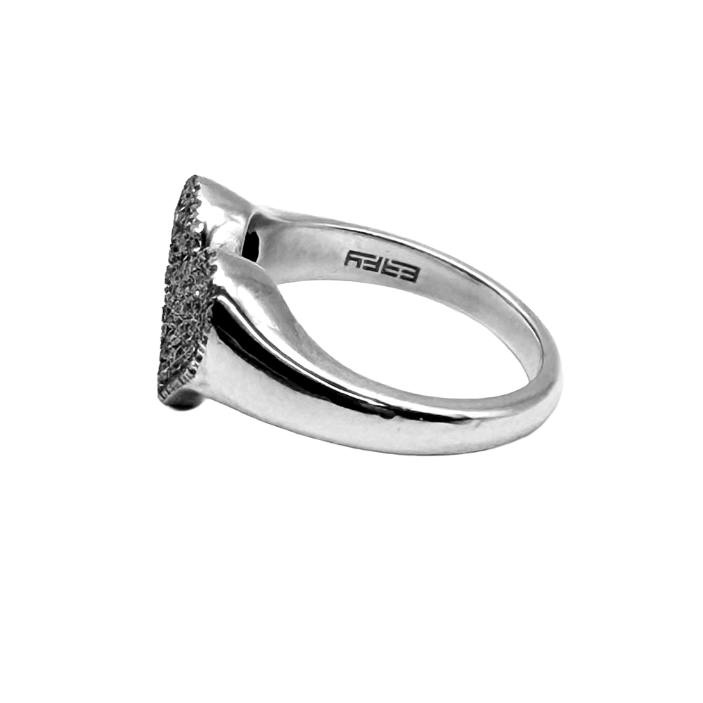 EFFY Diamond Sterling Silver Heart Shaped Ring