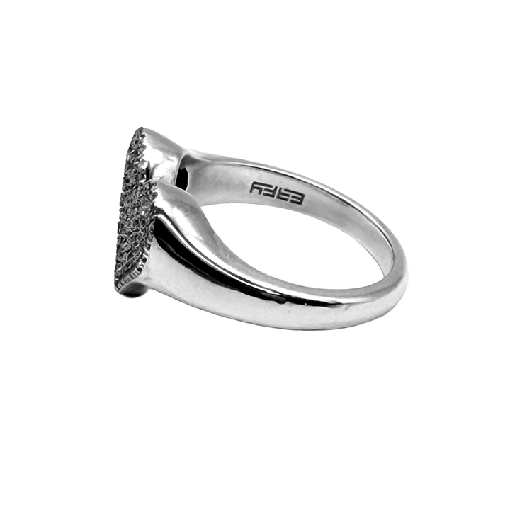 EFFY Diamond Sterling Silver Heart Shaped Ring