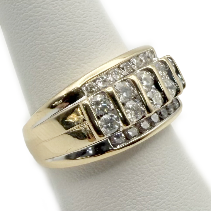 Diamond 14K Yellow Gold Gent's Ring