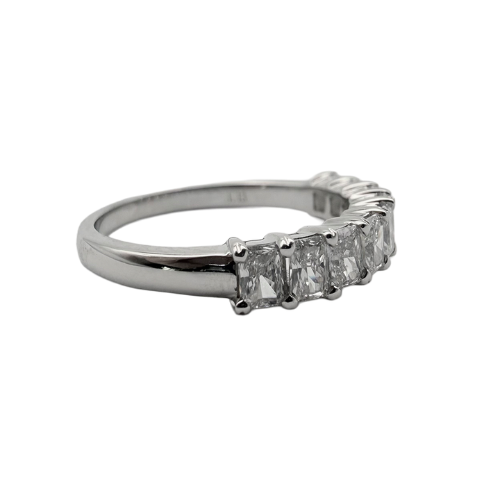 Lab Grown Diamond 14K White Gold Band Ring