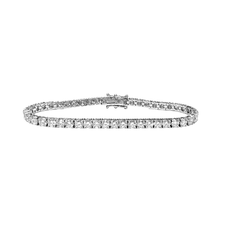 Diamond 14K WG 9.08 Carats Tennis Bracelet