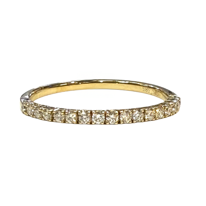 Diamond 14K Yellow Gold Flex Band