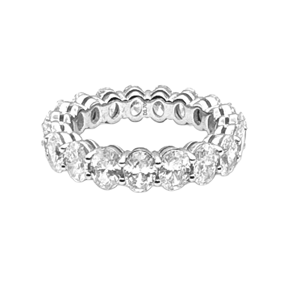 Diamond 18K White Gold Eternity Band