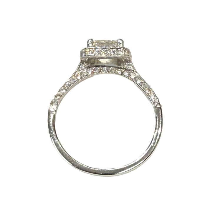 1.15 Carat SI1 K Princess Cut Diamond 14KWG Ring