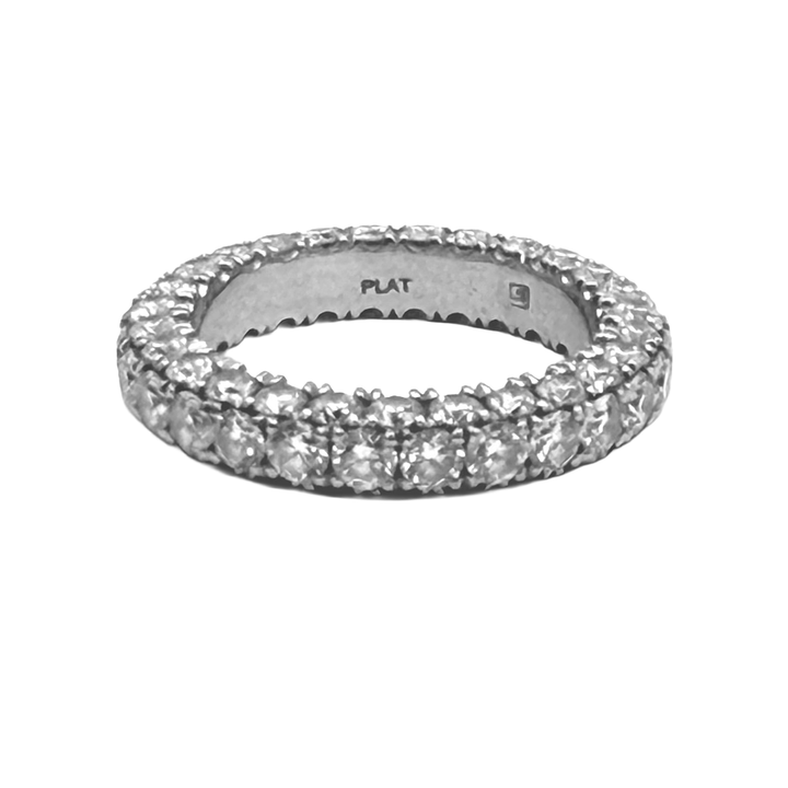 Lab Grown Diamond Platinum Eternity Band