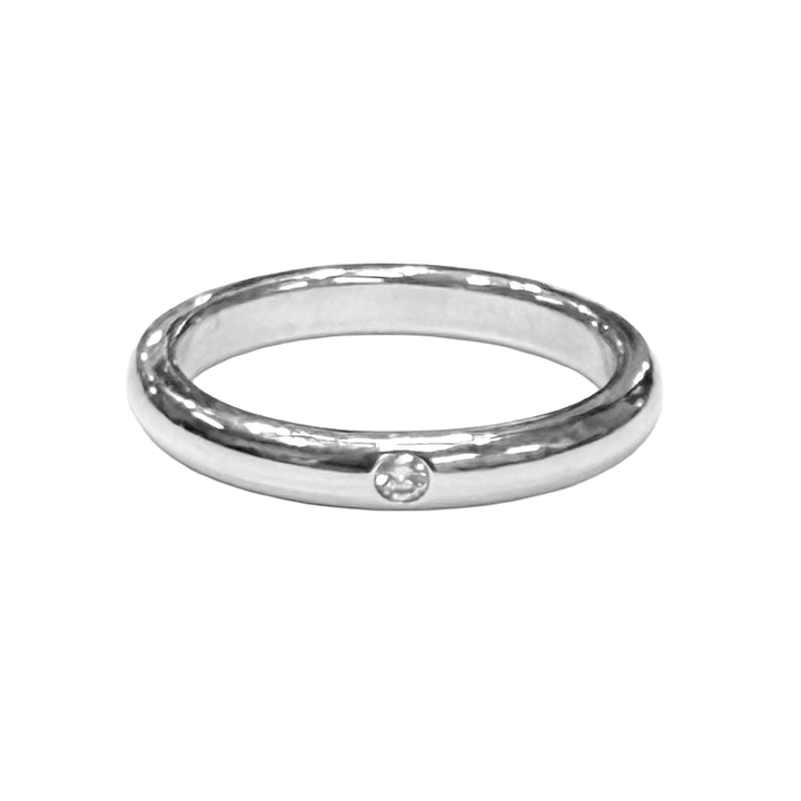 Tiffany & Co. Elsa Peretti Diamond Sterling Silver Band Ring