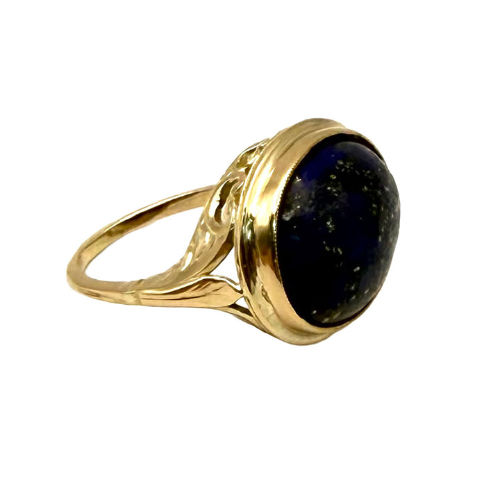 Vintage Lapis 14K Yellow Gold Ring