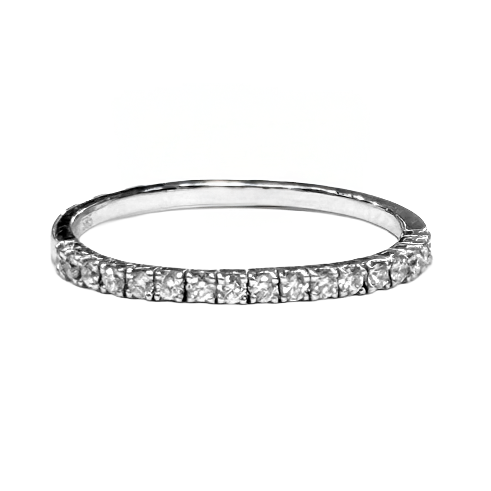 Diamond 14K White Gold Flex Band