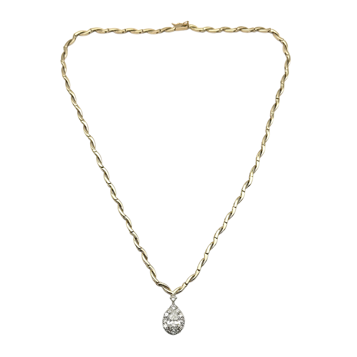 Diamond 14K Yellow Gold Necklace