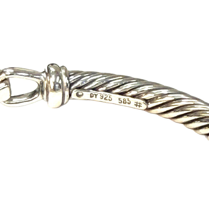 David Yurman Two Tone Metro Station Cable Bracelet