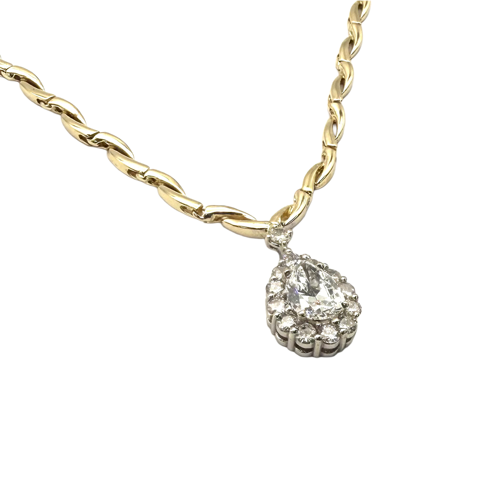 Diamond 14K Yellow Gold Necklace