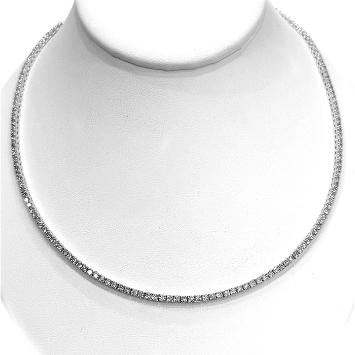 Diamond 14K White Gold Tennis Necklace